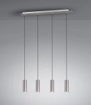 Lampa wisząca punktowa spot Trio 312400407 Marley 4xGU10 75cm Nikiel