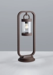 Zewnętrzna lampa stojąca słupek ogrodowy Trio 504160124 Sambesi E27 IP44 czujnik zmierzchu 60cm Miedziany