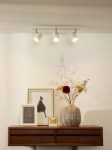 Biała lampa sufitowa listwa 42cm z trzema regulowanymi reflektorami Lucide 26994/15/31 Rilou 3xGU10