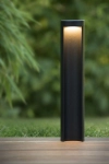 Czarna zewnętrzna lampa stojąca słupek oświetleniowy Lucide 27874/45/30 Combo LED 9W 3000K IP54 45cm