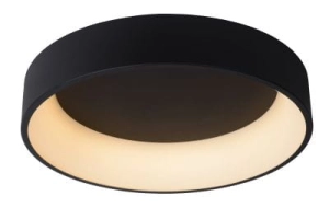Czarna lampa sufitowa okrągły plafon 60cm Lucide 46100/42/30 Talowe LED 42W 3000K ściemniacz