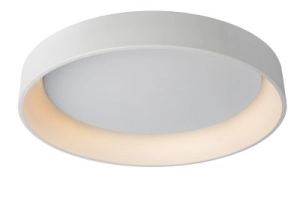 Biały okrągły plafon lampa sufitowa 80cm Lucide 46100/80/31 Talowe LED 80W 4800LM 3000K ściemniacz