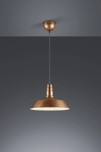 Lampa wisząca stylizowana skandynawska industrialna metalowa miedziana RL R30421062 Will E27 36cm