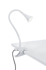 Lampa biurkowa z klipsem nowoczesna na giętkim ramieniu biała RL R22398101 Viper LED 3W 3000K