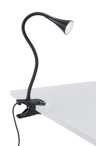 Lampa biurkowa z klipsem nowoczesna na giętkim ramieniu czarna RL R22398102 Viper LED 3W 3000K