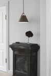Lampa Wisząca Klosz Stożek Nordlux 84333009 Strap 27 E27 27cm x 334cm beżowa skórzany pasek