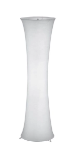 Lampa podłogowa biała tuba z tkaniny minimalistyczna RL R40172001 Gravis 2xE27 123cm