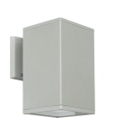 Srebrna zewnętrzna lampa ścienna SU-MA 8002 AL Adela E27 IP54