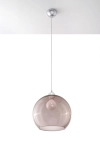 Lampa wisząca grafitowa kula szklana 30cm Sollux Lighting SL.0250 Ball E27