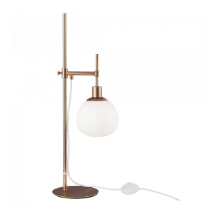 Lampa Nocna Stołowa Regulowana Maytoni MOD221-TL-01-G Erich E14 65cm x 17cm miedziany
