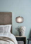 Lampa wisząca pojedynczy zwis z dymionym kloszem i złotymi detalami MarkSlojd 107919 Sober 150cm x 25cm