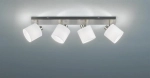 Lampa sufitowa cztery reflektorki z abażurami na listwie białe RL R80334001 Tommy 4xE14 70cm
