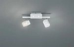Lampa sufitowa dwa reflektorki kostki kubiki na listwie regulowane kwadratowe biała RL R82152131 Roubaix LED 2x4W 3000K 34cm