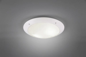 Lampa ogrodowa sufitowa plafon okrągły biała rama RL R60502031 Camaro 2xE27 33cm