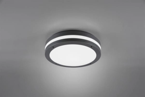 Lampa ogrodowa sufitowa plafon okrągły antracytowy RL R62151142 Kendal LED 12W 3000K 30cm