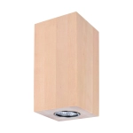 Lampa ścienna kinkiet drewniany sześcienna tuba światło góra-dół drewno brzozowe Spot-Light 2071260 Wooddream 2xGU10 20cm x 10cm