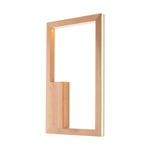 Prostokątny kinkiet lampa ścienna z drewna dębowego Spot-Light 9143174 Ramme LED 24W 3000K