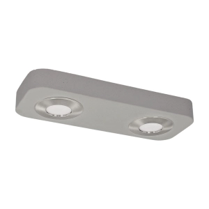 Lampa sufitowa z betonu podłużna szara z oczkami LED Spot-Light 2291236 Cool 2x5W 3000K