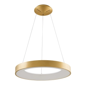 Złota lampa wisząca obręcz Italux 5304-850RP-GD-3 Giulia LED 50W 2750LM 3000K 60cm x 120cm