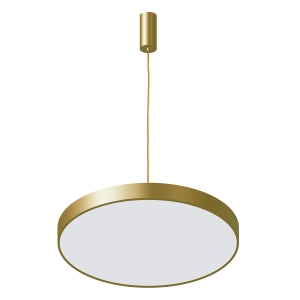 Okrągła złota płaska lampa wisząca LED Italux 5361-860RP-GD-3 Orbital 60W 3000K 60cm