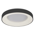 Okrągły plafon 48cm czarna obudowa i biały spód Italux 5304-840RC-BK-3 Giulia LED 40W 3000K