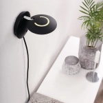 Czarna nowoczesna lampa ścienna kinkiet ledowa Steinhauer 1442ZW Zenith LED 6W 3000K 12cm