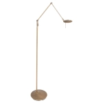 Mosiężna lampa regulowana ledowa podłogowa Steinhauer 2108BR Zodiac LED 6W 2700K 170cm