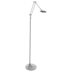 Srebrna lampa ledowa regulowana podłogowa Steinhauer 2108ST Zodiac LED 6W 2700K 170cm