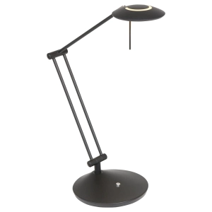 Czarna regulowana lampa biurkowa ledowa Steinhauer 2109ZW Zodiac LED 6W 2700K 70cm