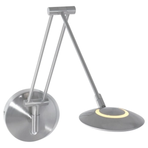 Srebrna regulowana lampa ścienna kinkiet Steinhauer 2110ST Zodiac LED 6W 2700K 52cm
