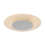 Srebrna okrągła lampa sufitowa plafon Steinhauer 7798W Lido LED 18W 3000K 36cm