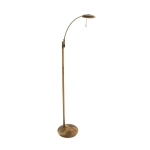 Mosiężna lampa regulowana podłogowa ledowa Steinhauer 7862BR Zenith LED 2x6W 3500K 144cm