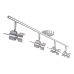 Srebrna nowoczesna listwa sufitowa regulowane reflektory Steinhauer 7904ST Natasja LED 4x7W 2700K 90cm