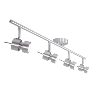 Srebrna nowoczesna listwa sufitowa regulowane reflektory Steinhauer 7904ST Natasja LED 4x7W 2700K 90cm