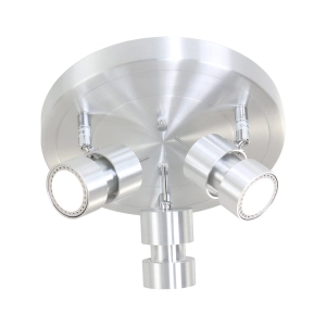Srebrna nowoczesna lampa sufitowa plafon z reflektorami Steinhauer 7905ST Natasja LED 3x7W 2700K 26,5cm