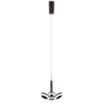 Lampa wisząca nowoczesna minimalistyczna trzy małe czarne okręgi Italux AD16002-3A COFFEE Metis LED 3x4.8W 3000K 22cm