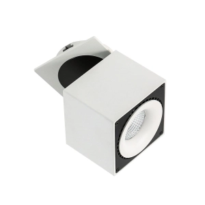 Lampa podtynkowa sufitowa reflektorek kwadratowy box regulowany biały Italux SL7562/28W 4000K WH+BL LED Sevilla Square Recessed 