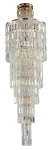 Lampa Wisząca kryształowy żyrandol Maytoni DIA003-PT50-G Niagara 6xE14 51cm x 175cm złoty