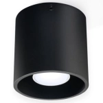 Czarna lampa sufitowa walec spot punktowa Sollux Lighting SL.0016 Orbis GU10 10/10cm