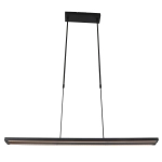 Czarna nowoczesna lampa wisząca listwa Steinhauer 7970ZW Zelena LED 2x16W + 2x4,2W 3000K 140cm