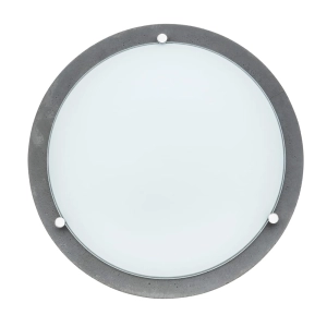 Lampa sufitowa okrągła betonowa ze szklanym kloszem Spot-Light 4754236 Beton/Szkło Rocky 3xE27 45cm