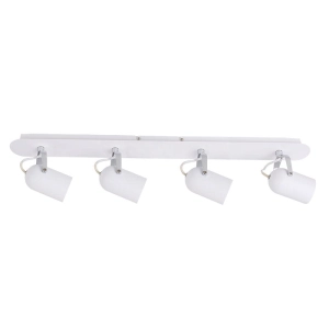 Lampa sufitowa cztery regulowane reflektorki na listwie biała Italux FH31144-AJ13 Lumen 4xGU10 79cm