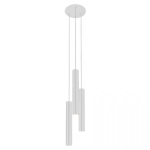 Biała lampa wisząca nad stół trzy walce i okrągła rozeta Nowodvorski 8916 Eye III 3xGU10 20cm x 130cm