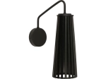 Czarna lampa ścienna kinkiet z sklejkowym abażurem Nowodvorski 9266 Dover I GU10