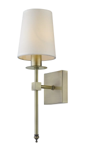 Kinkiet lampa ścienna z abażurem Light Prestige LP-2118/1W 43cm patyna Casoli E14
