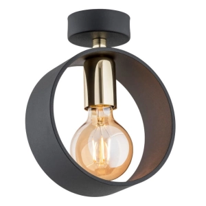 Lampa sufitowa obręcz Argon 4069 Amadora E27 czarny mosiądz