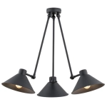 Lampa sufitowa trzy klosze na ramionach z przegubami Argon 1452 Altea 3xE27 czarny