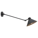 Regulowana lampa ścienna z długim ramieniem i kloszem Argon 4072 Altea E27 czarny