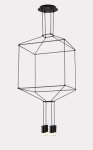 Lampa wisząca czarna Step Into Design ST-5961-4 Linea 4xG9 45cm x 120cm