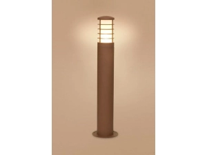 Brązowy klasyczny słupek oświetleniowy zewnętrzna lampa stojąca Nowodvorski 4906 Horn I E27 IP44 65cm